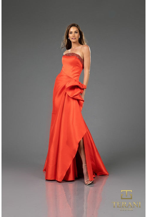 Prom Dresses Beaded Long Formal Evening Prom Dress Red