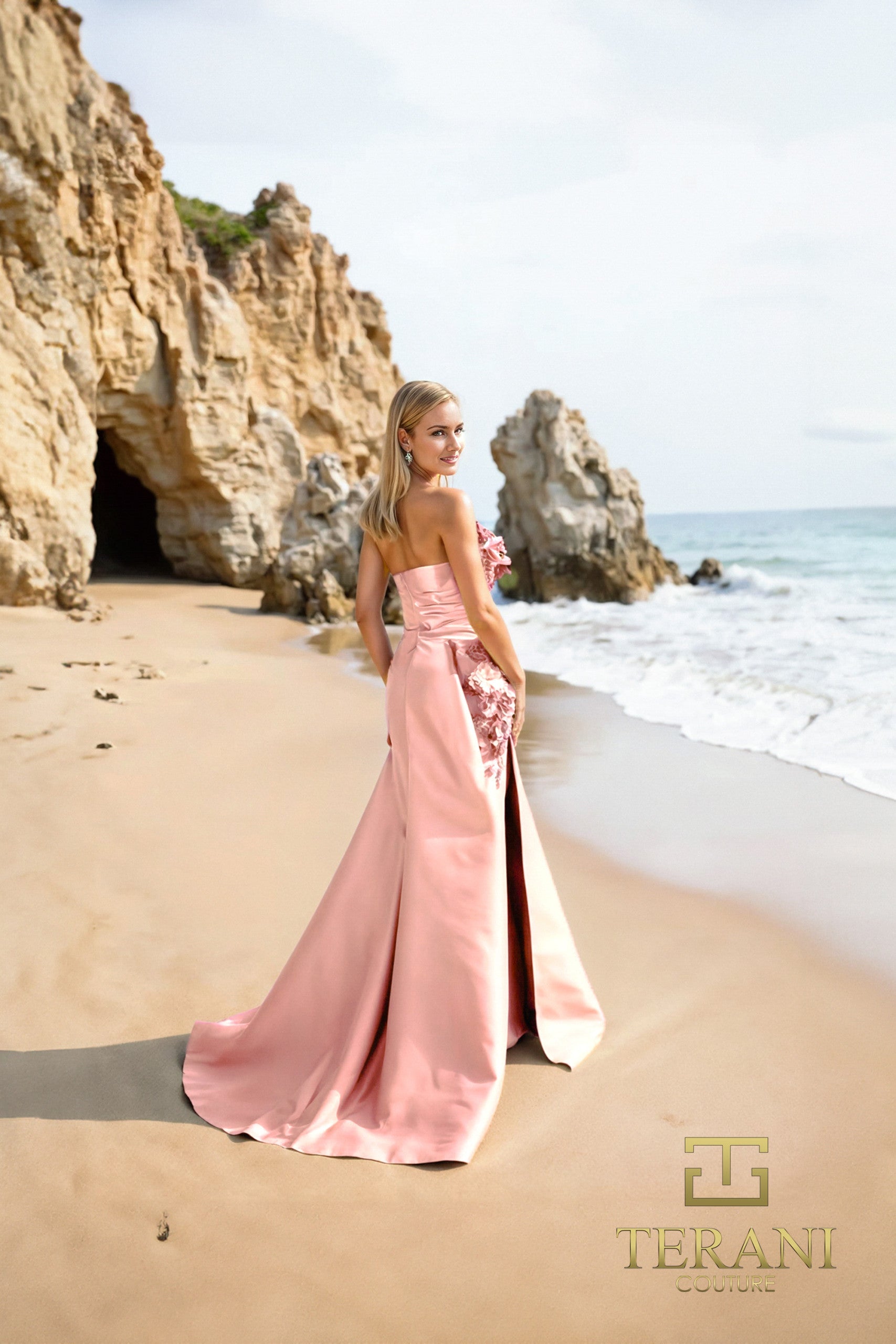Terani Couture 252e5116 Elegante vestido de noche ajustado