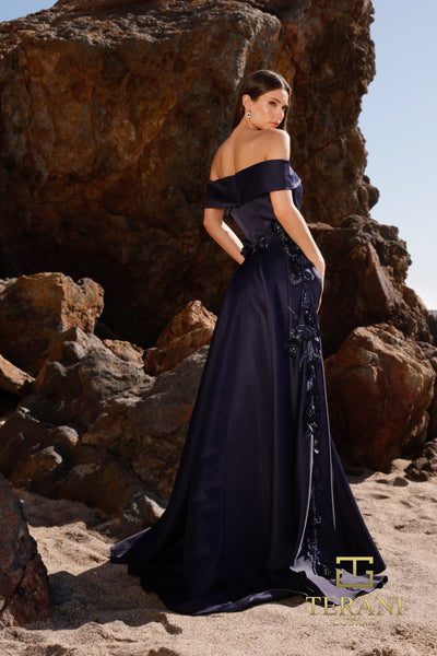 Terani Couture 252m5317 Elegant Fitted Long Evening Gown