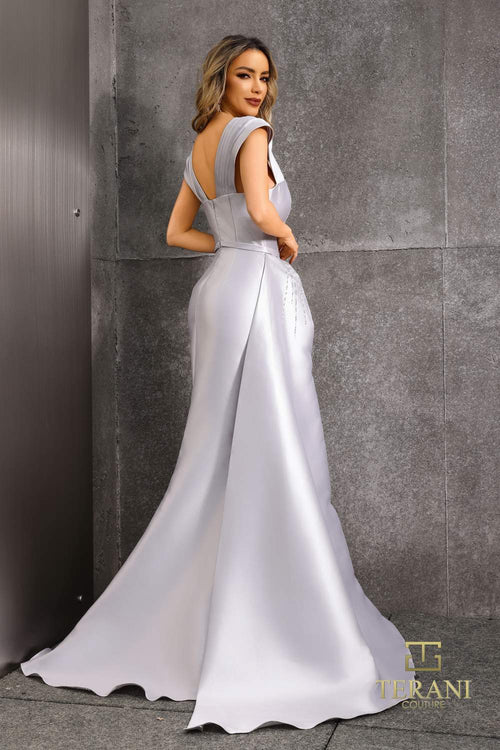 Terani Couture 252m5342 Fitted Long Formal Evening Gown