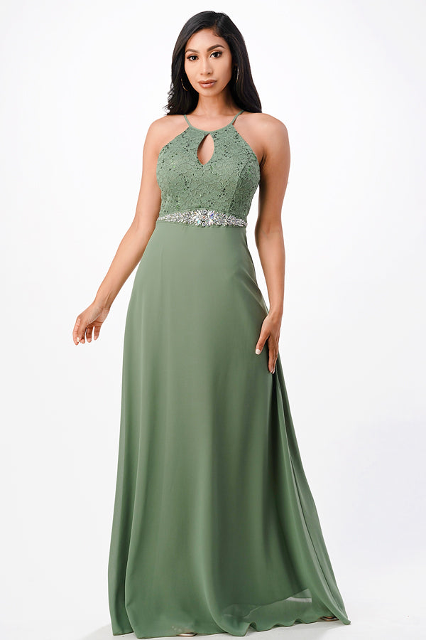 La Scala Sage Evening Dresses