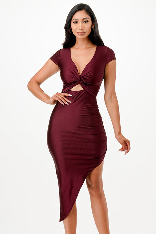 La Scala Dark Burgundy Casual Dresses