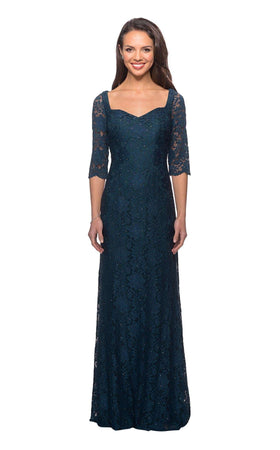 La Femme 25526C Lace Beaded Embroidered Sweetheart Prom Dress