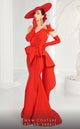 Fouad Sarkis 2553 One-Shoulder Sweetheart Evening Gown in Black by MNM Couture