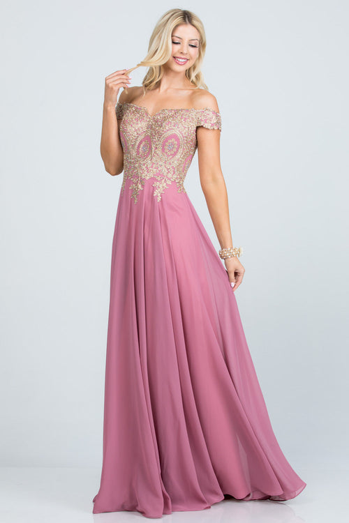 La Scala Mauve Evening Dresses