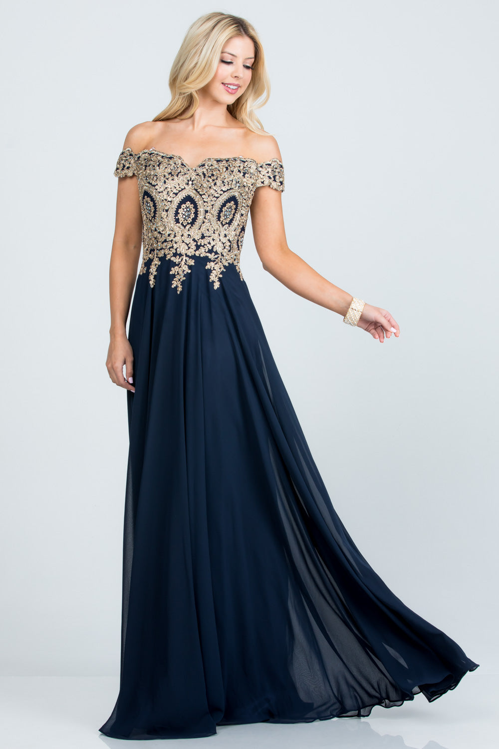 La Scala Navy Blue Evening Dresses
