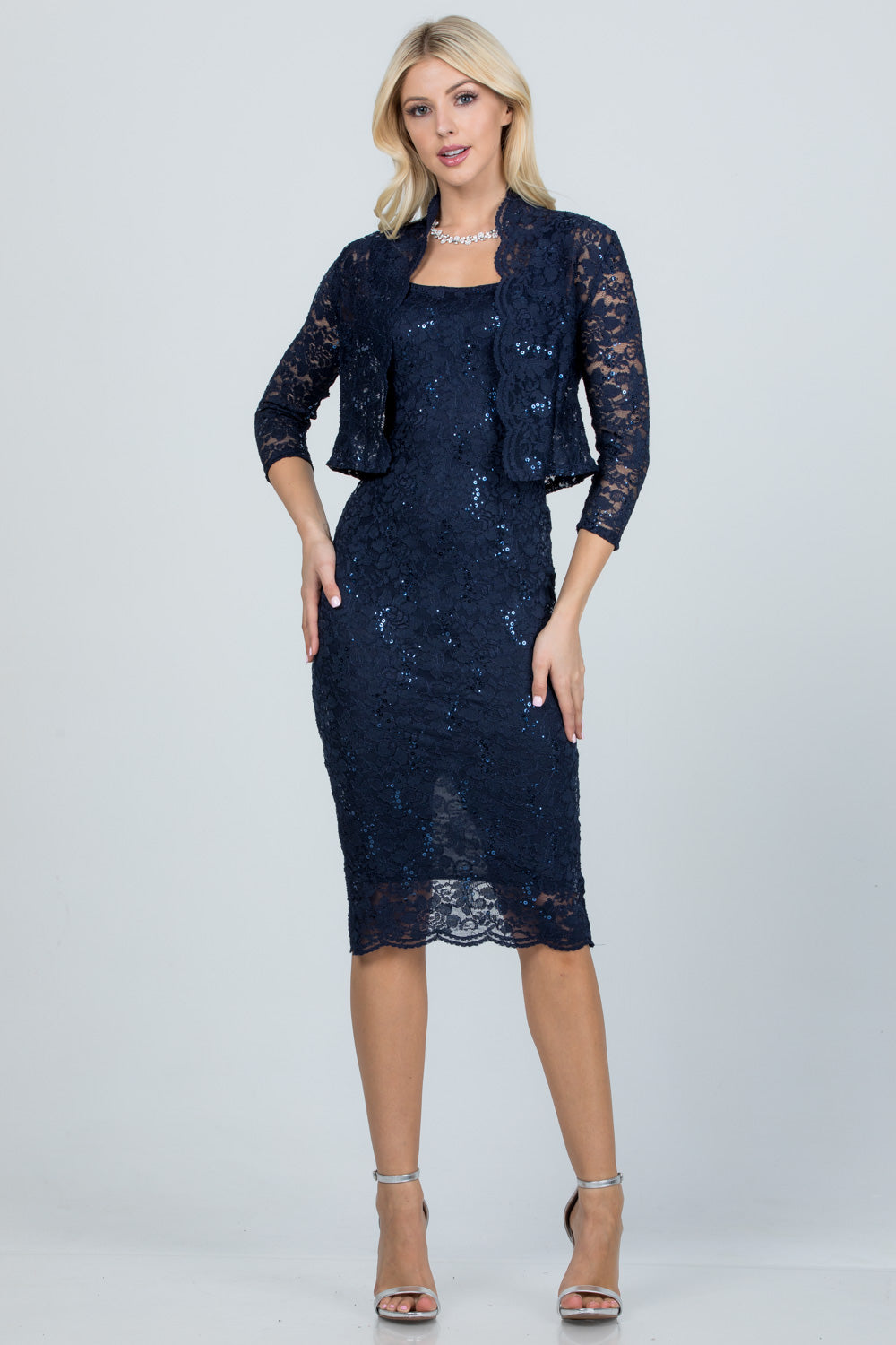 La Scala Navy Blue Suit Sets