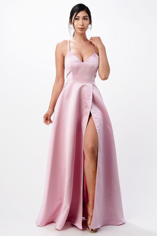 La Scala Mauve Evening Dresses