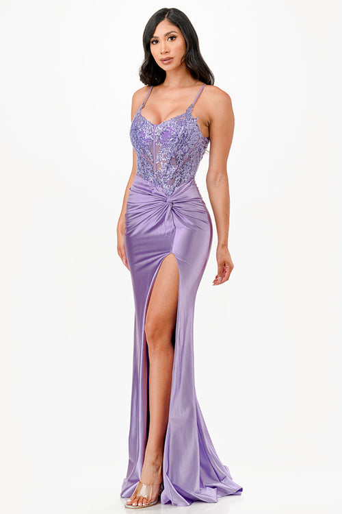 La Scala Lavender Evening Dresses