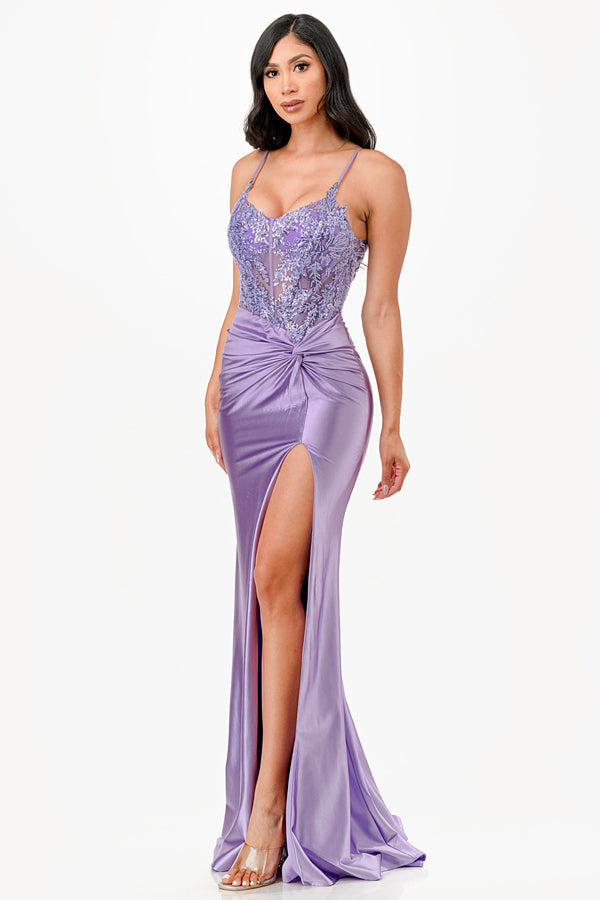 La Scala Lavender Evening Dresses