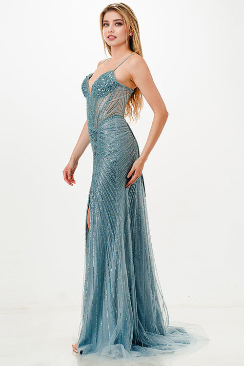 La Scala Blue Evening Dresses