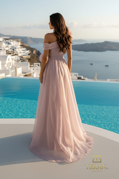 Terani Couture 261E6432 Elegant Glamorous Formal Mermaid Evening Stretch Mikado Dress