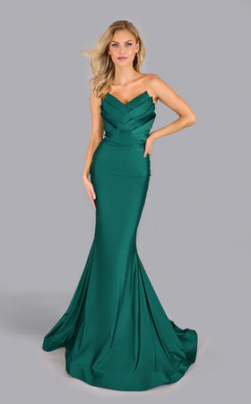 Jessica Angel JA2635 Strapless Sweetheart Mermaid Prom Formal Jersey Dress