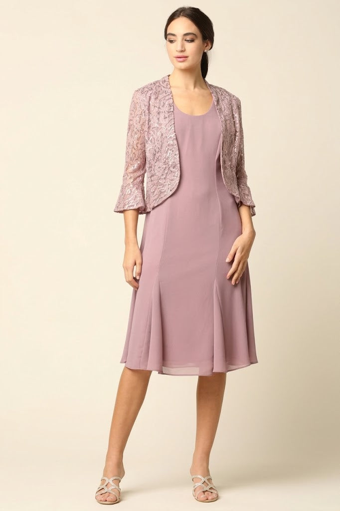 Eva USA Mauve Mother of the Bride Dress