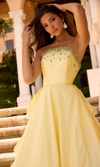 Ava Presley 26417 Ruffled Prom Formal Elegant Chic Dress