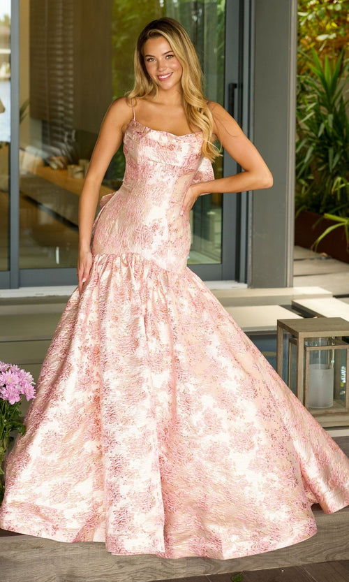 Ava Presley 26419 Floral Long Prom Formal Evening Elegant Dress
