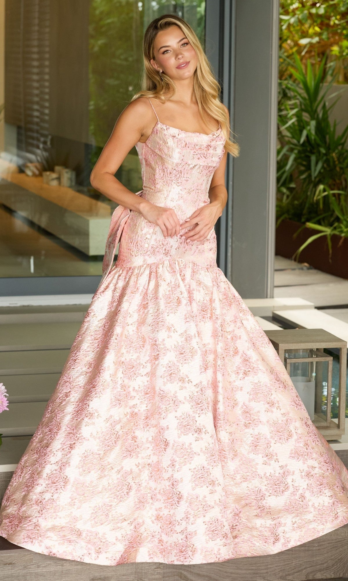 Ava Presley 26419 Floral Long Prom Formal Evening Elegant Dress