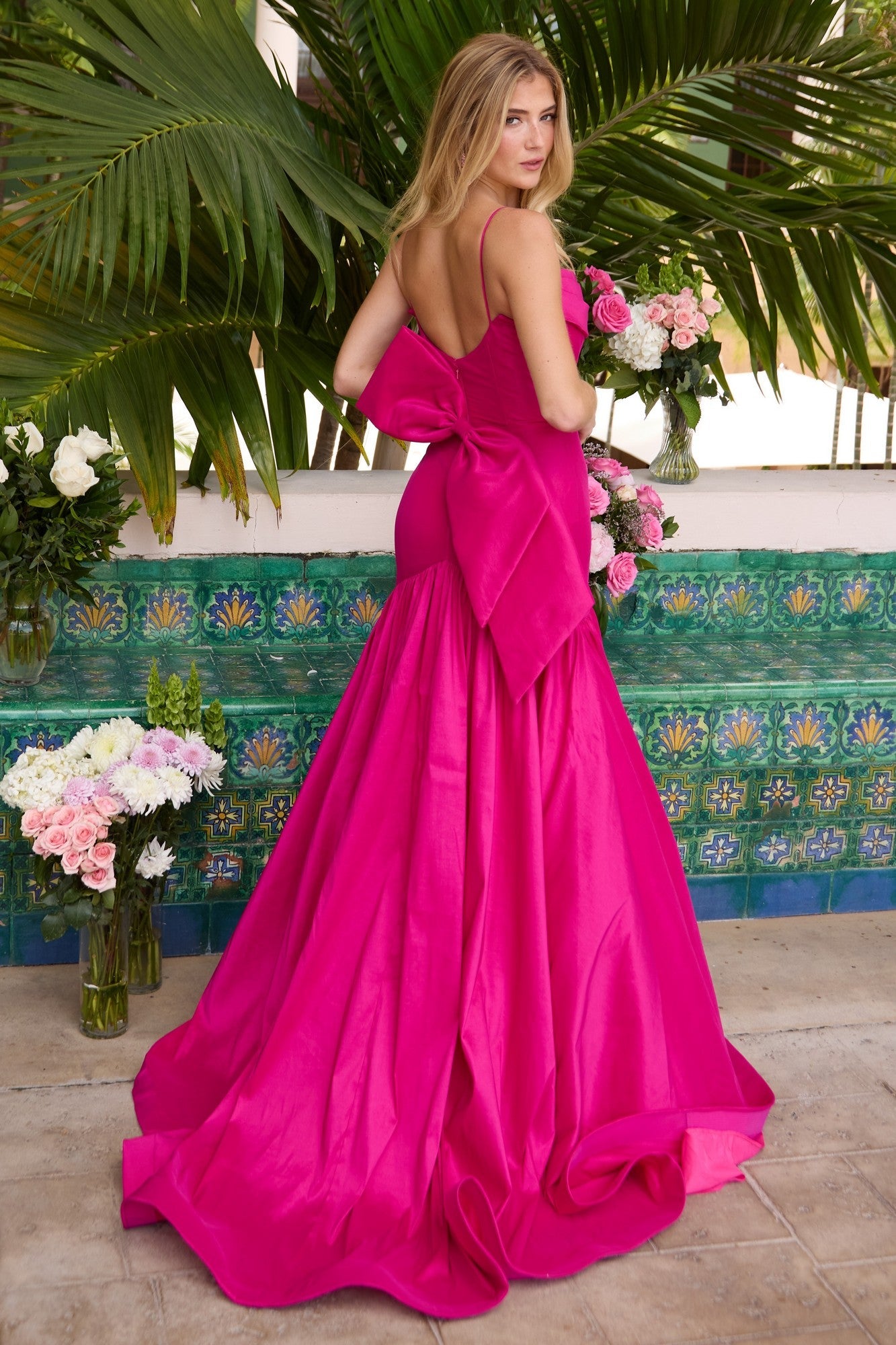 Ava Presley 26422 Stunning  Long Mermaid Corset Train Dress