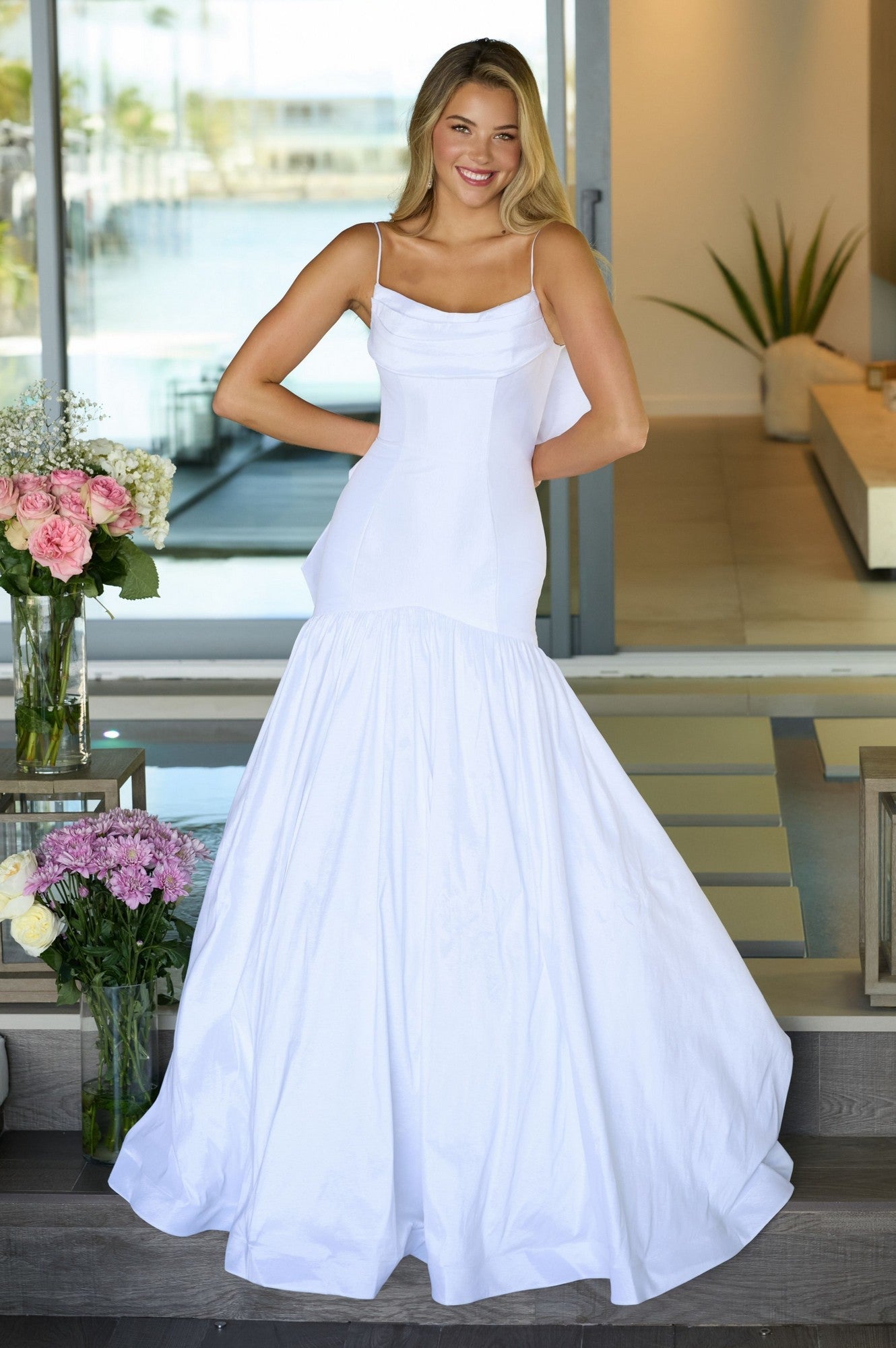 Ava Presley 26422 Stunning  Long Mermaid Corset Train Dress