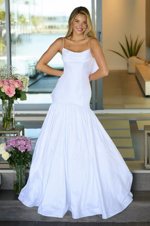 Ava Presley 26422 Stunning  Long Mermaid Corset Train Dress