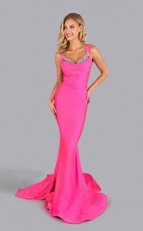 Jessica Angel JA2643 Sweetheart Sleeveless Mermaid Prom Formal Lace Dress