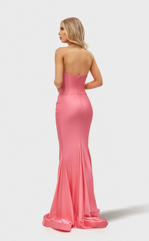 Jessica Angel JA2680 Strapless Mermaid Prom Formal Floor-Length Jersey Dress