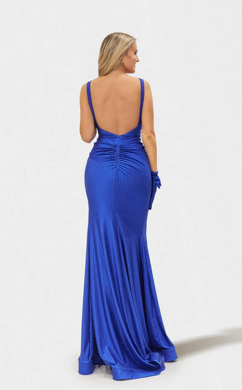 Jessica Angel JA2682 Sleeveless Fitted High Slit Prom Formal Jersey Dress