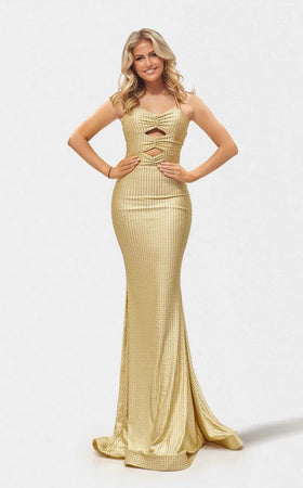 Jessica Angel JA2716 Strapless Sweetheart Spaghetti Strap Crystal Jersey Dress