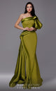 Fouad Sarkis 2722 One-Shoulder Satin Gown