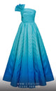 Fouad Sarkis 2746 Ombre Pleated Ball Gown