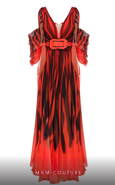 Fouad Sarkis 2748 Blue Evening Dress — Elegant Design, Perfect Fit