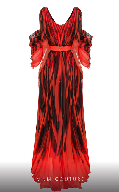 Fouad Sarkis 2748 Blue Evening Dress — Elegant Design, Perfect Fit