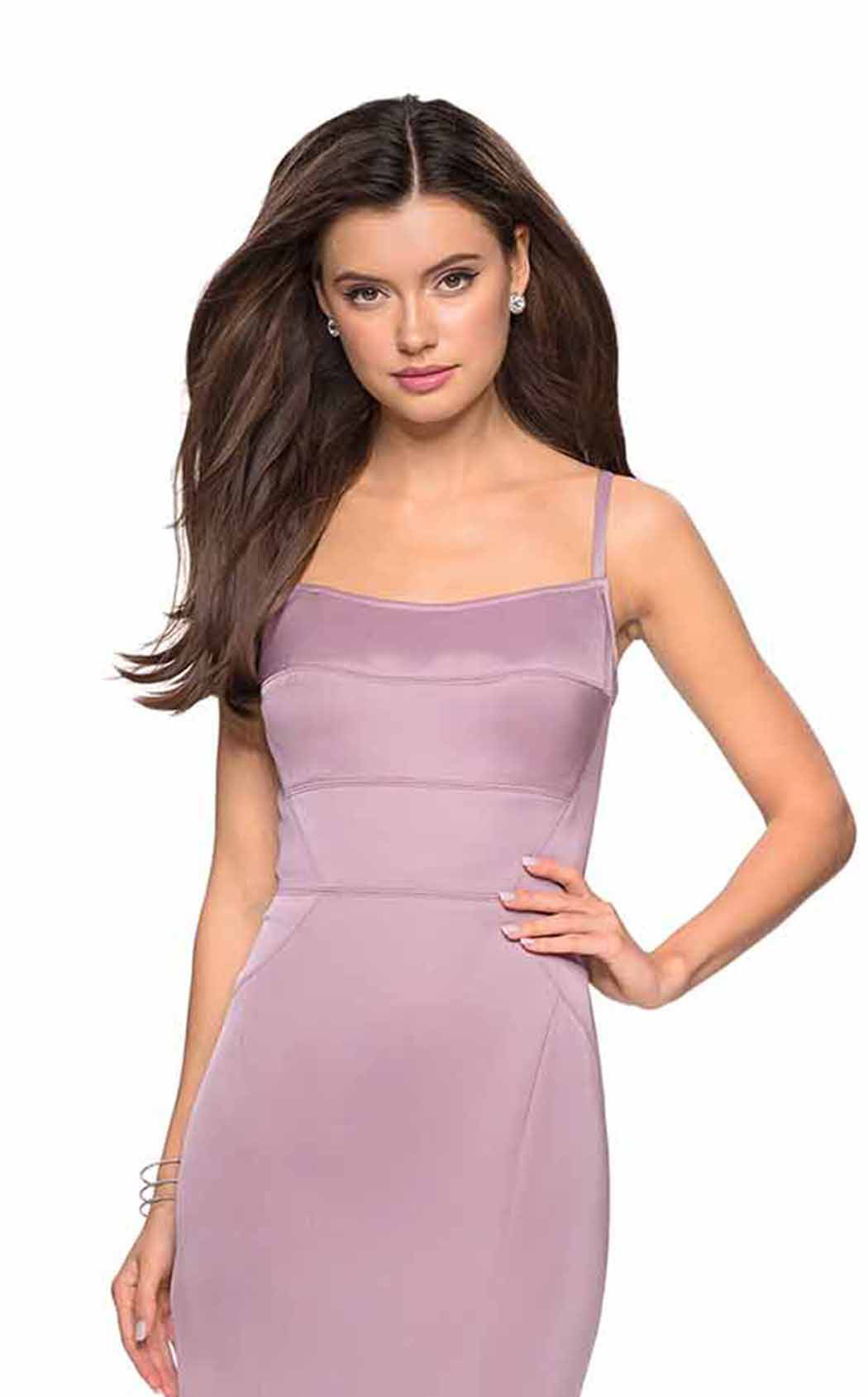 La Femme 27524 Long Mermaid Jersey Scoop Neck Formal Prom Dress