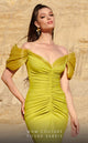 Fouad Sarkis 2774 Off-Shoulder Ruched Mermaid Gown
