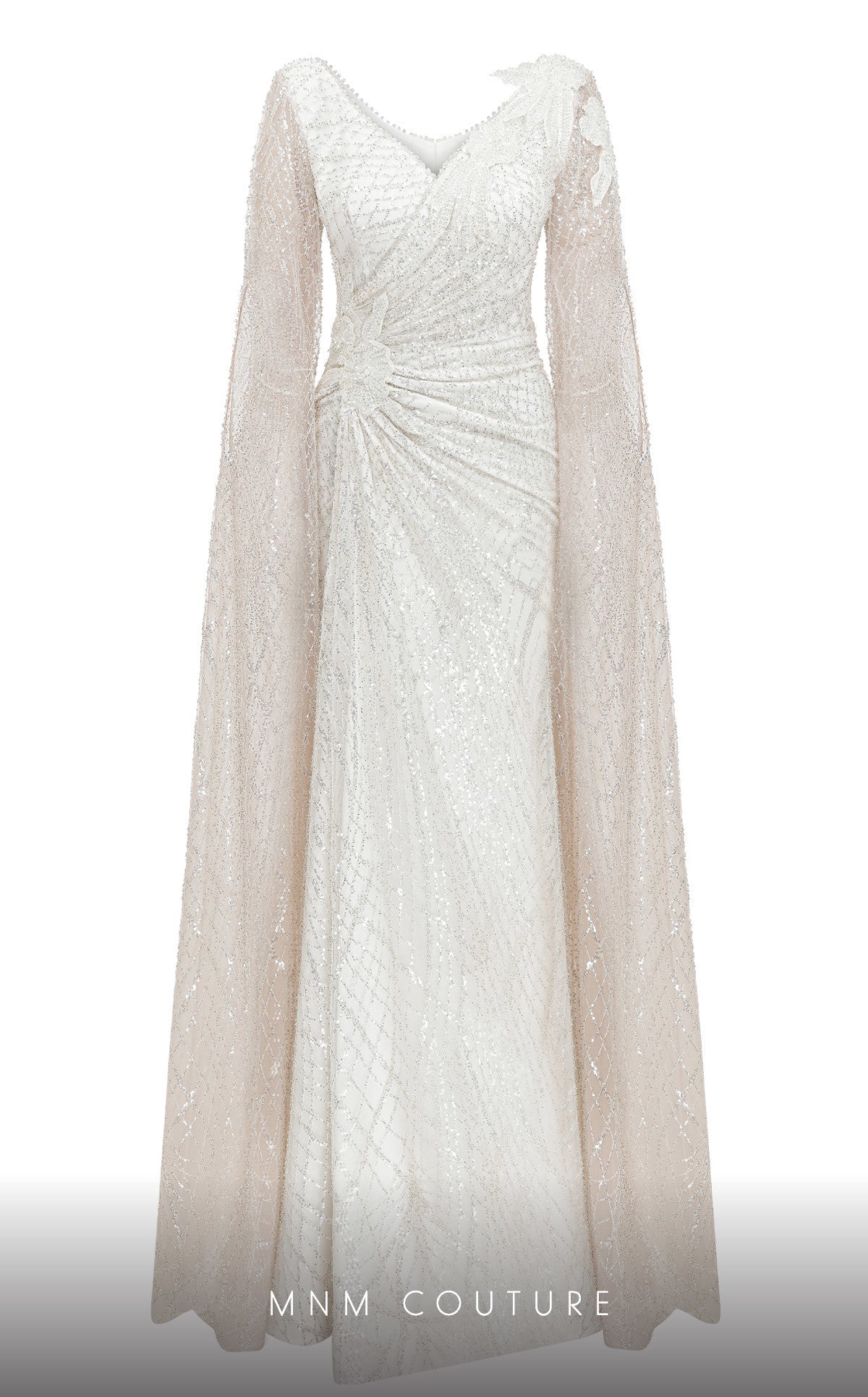 Fouad Sarkis 2795 Burgundy Evening Dress