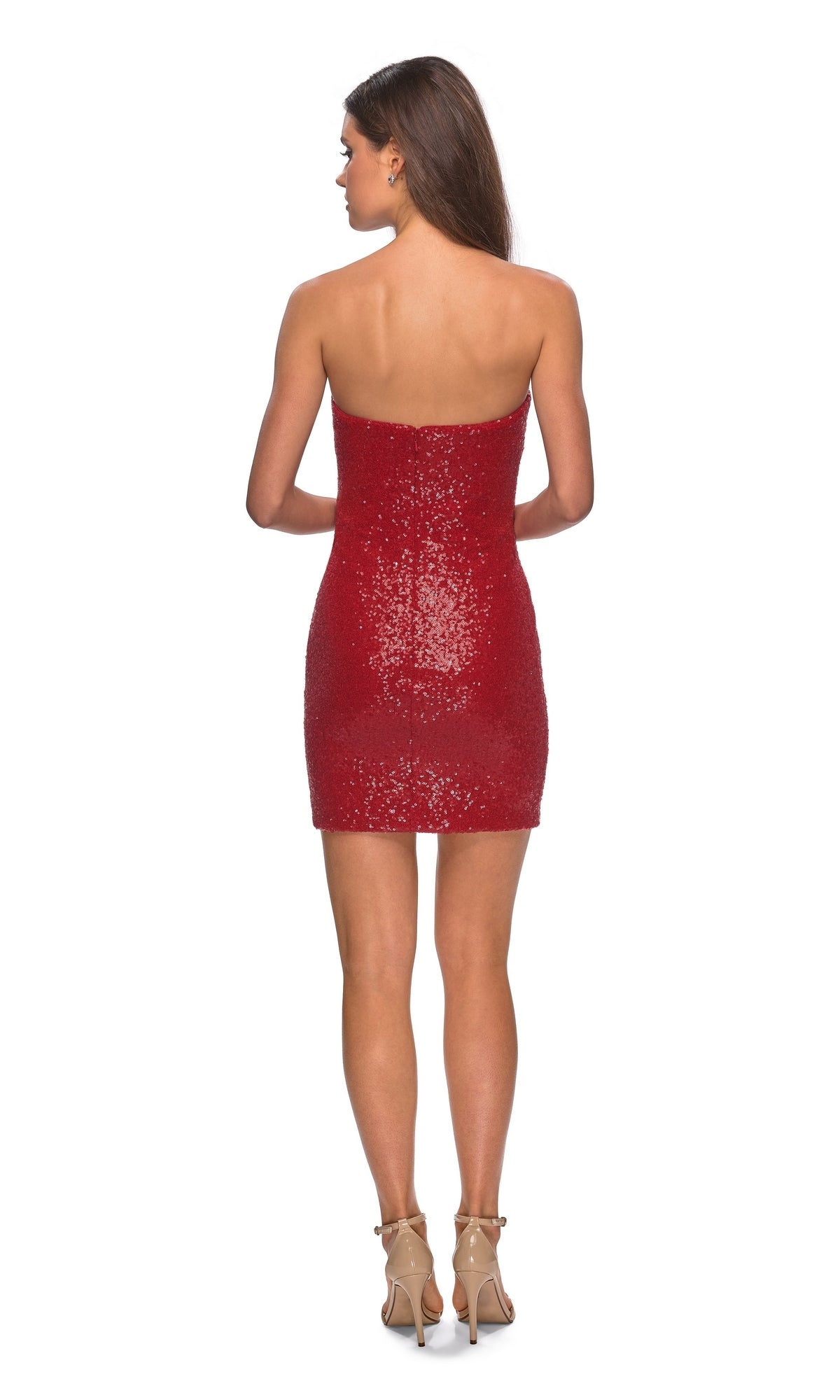 La Femme Gunmetal Dresses