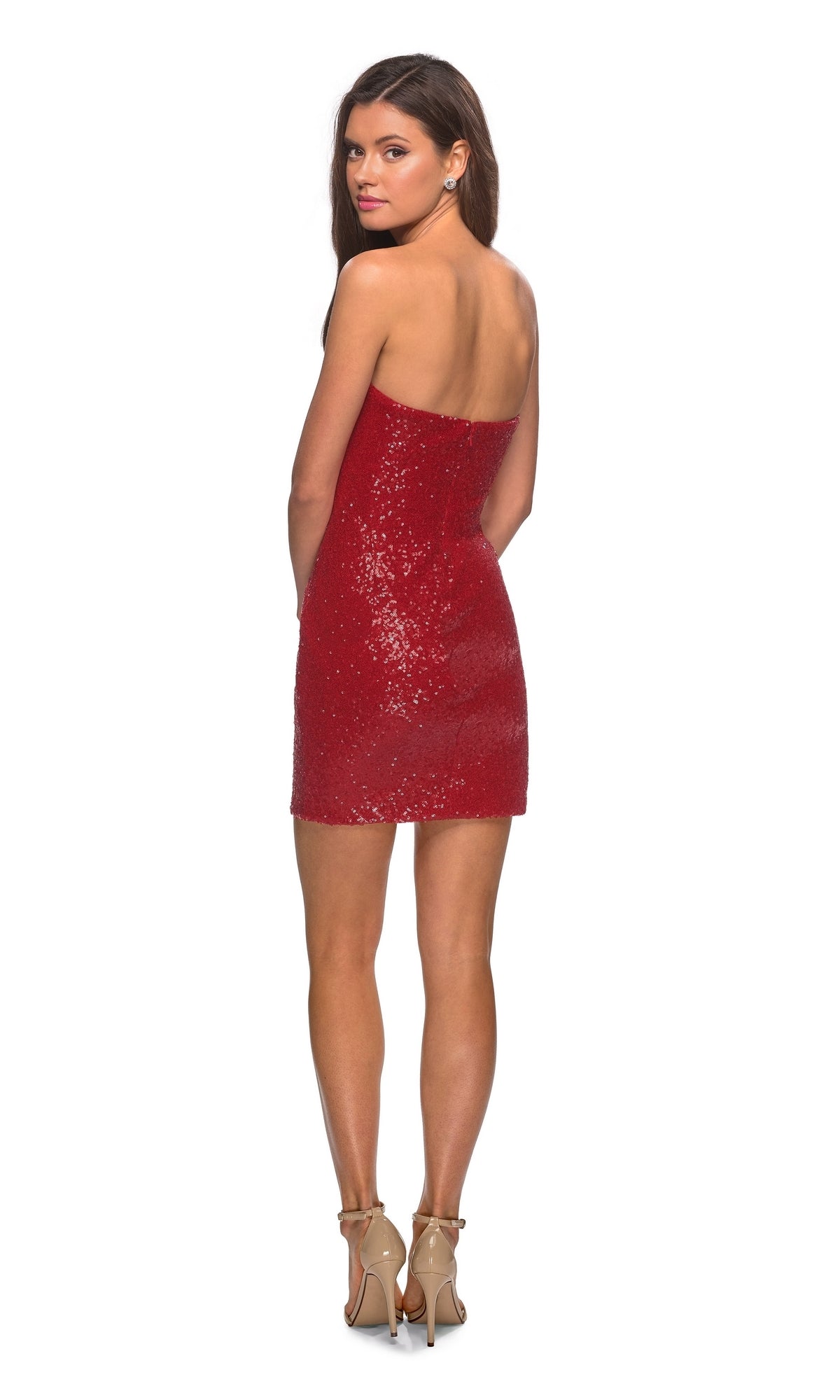 La Femme Gunmetal Dresses