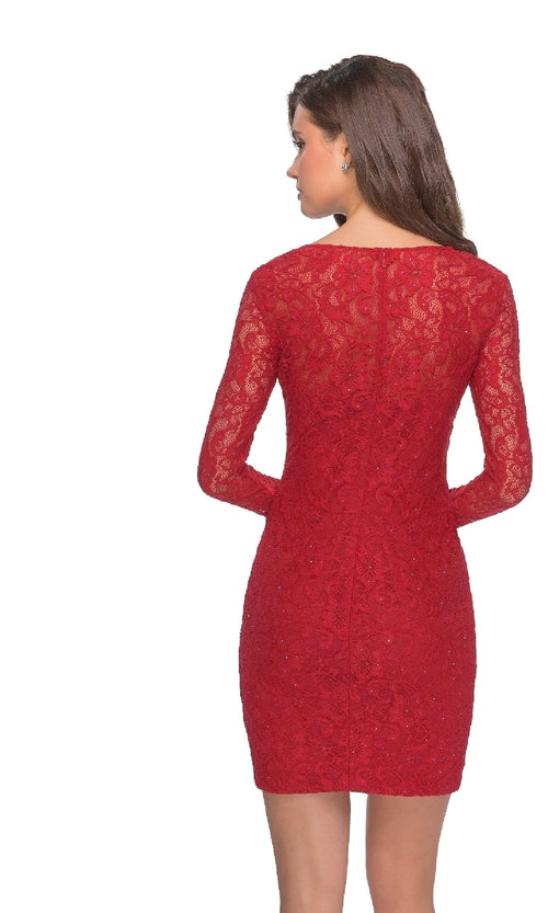 La Femme Cloud Blue Homecoming Dress