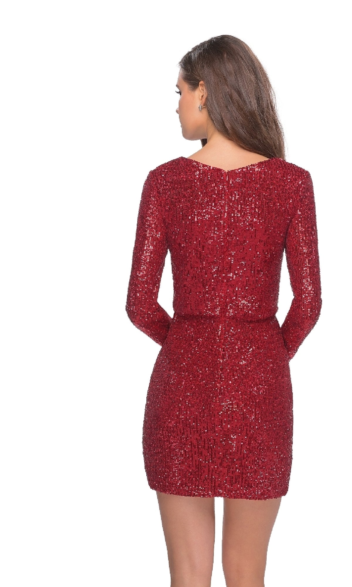 La Femme Red Homecoming Dress