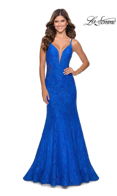 La Femme Cloud Blue Dresses