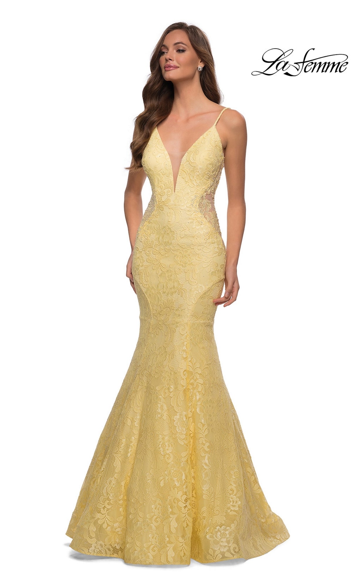 La Femme Cloud Blue Dresses