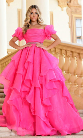 Ava Presley 28571 Timeless Romantic Long Short Dress