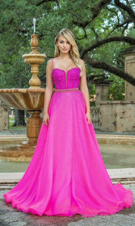 Ava Presley 28581 Long A-Line Mermaid Fitted Overskirt Beaded Designer Dress