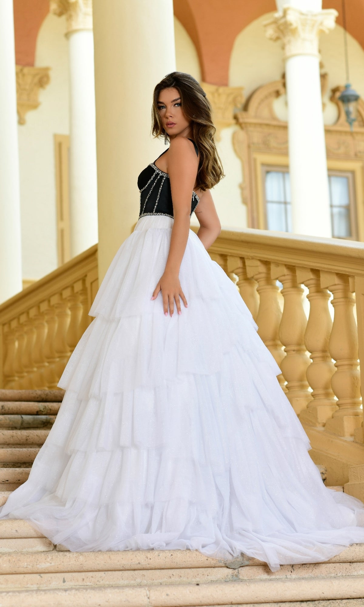 Ava Presley 28592  A-Line Sweetheart Tie Skirt Corset Formal Dress