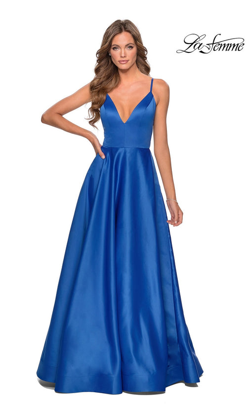 La Femme Deep Red Dresses