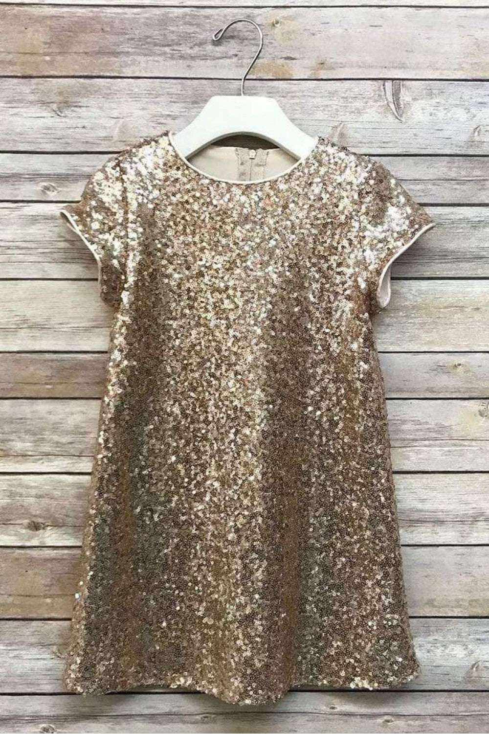 Short Sleeve Sparkle A-Line Dress for Holidays & birthday party by Bella Princess 288