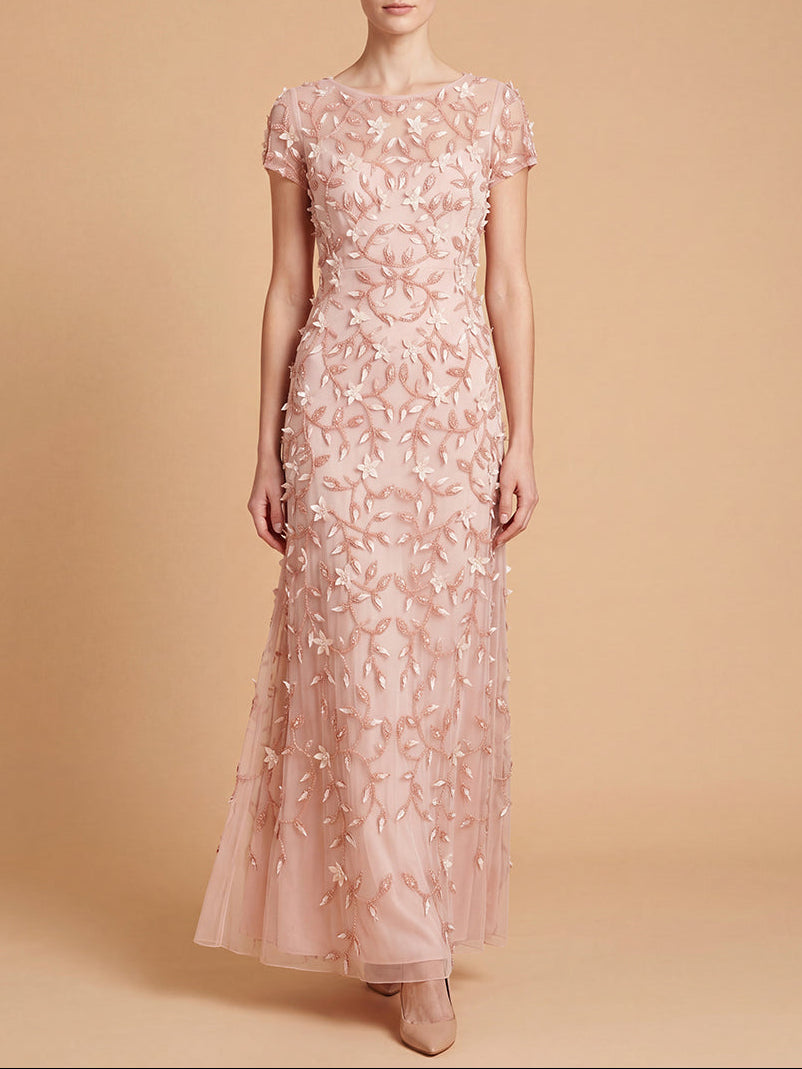 Lara New York Peach Rose Dress