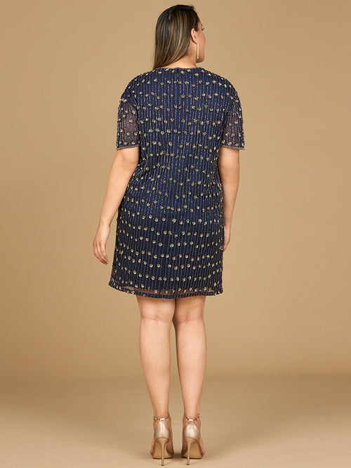 Fancy Beaded T-Shirt Dress