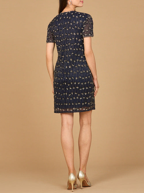 Fancy Beaded T-Shirt Dress