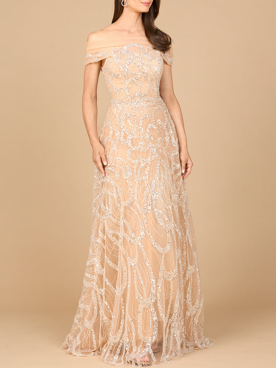 Lara New York Champagne Dress